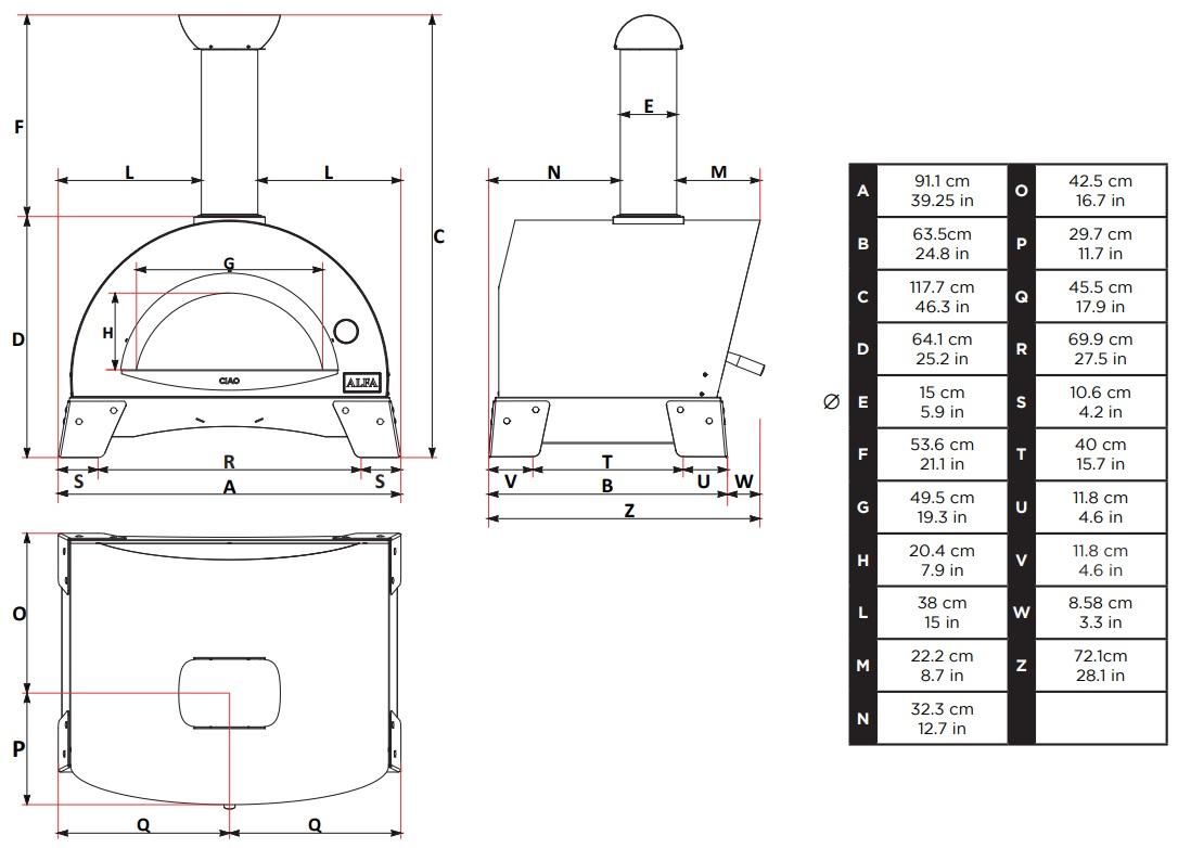 Pizza pec CIAO na drevo - Obrázek 2