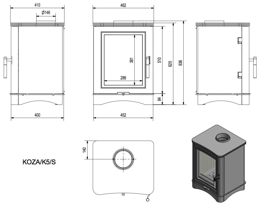 Koza K5 oceľová - Obrázek 3