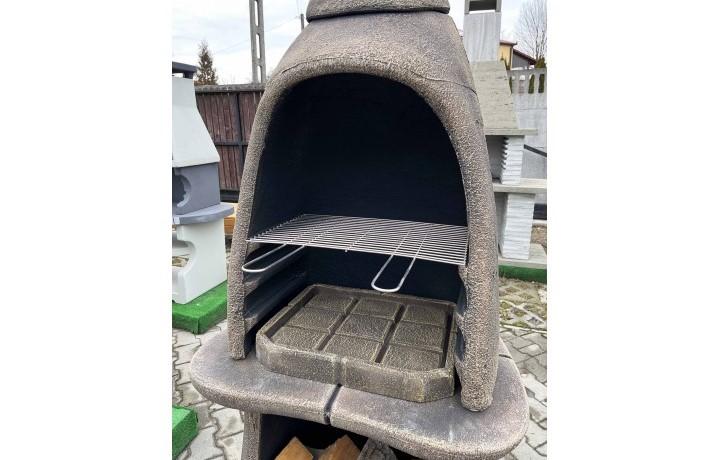 Záhradný krb ORAVA 8 hnedý, krémový a šedý - Obrázek 3