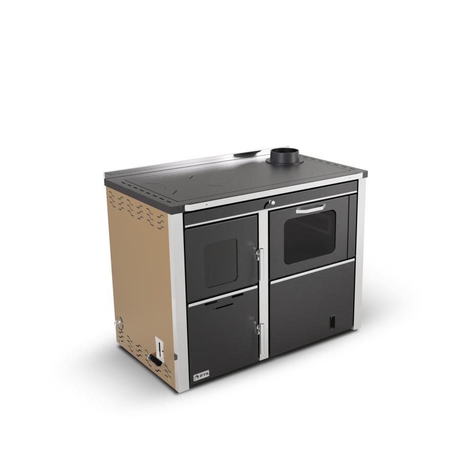 STAR 2 LUX teplovodní sporák krémový s výměníkem 25KW