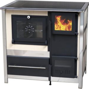 Sporák na tuhé palivo Diana- keramický sporák s výměníkem