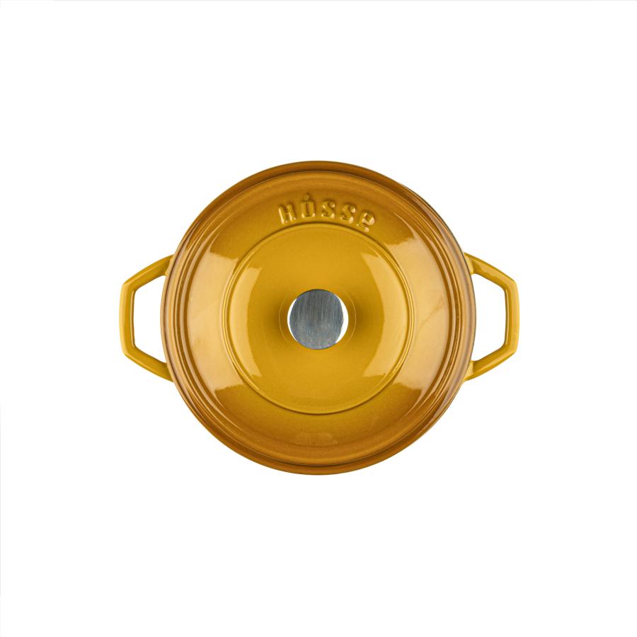 HÓSSE 20cm - 2,6 l žlutý litinový hrnec - Obrázek 4
