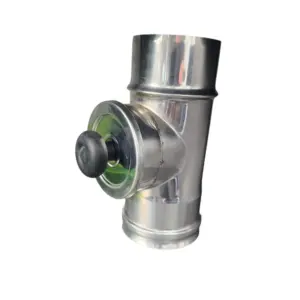 Čistiaci T-kus 90° DN 100mm s plynovotesným uzáverom