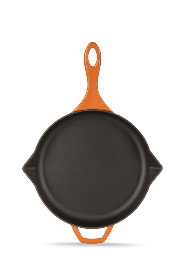 HÓSSE O 28 oranžová litinová pánev - Obrázek 5