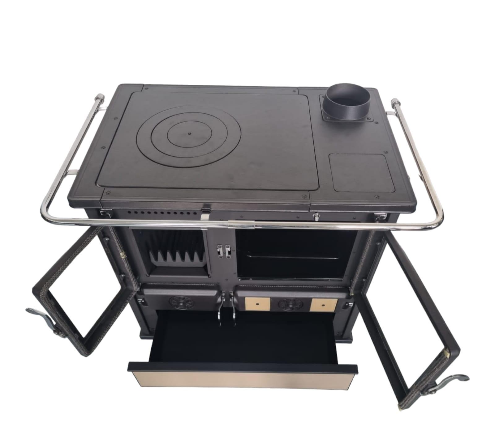 Litinový sporák Magnus na tuhé palivo capuccino - Obrázek 3