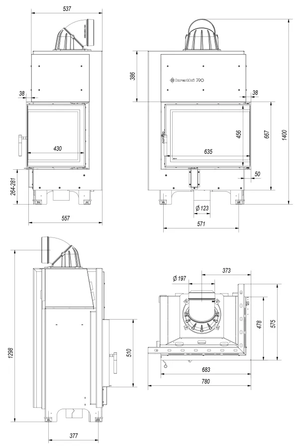Krbová vložka MBZ 13 BS pravé presklenie - Obrázek 4