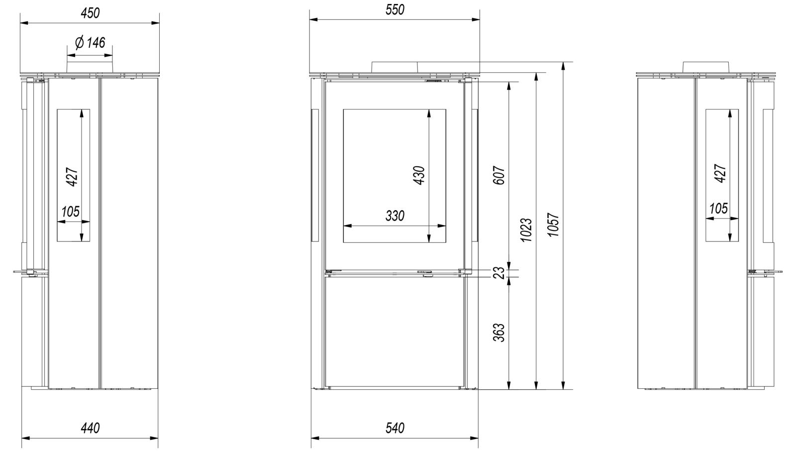 FALCON 9 VIEW s třístranným prosklením - Obrázek 2