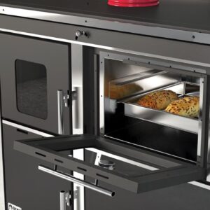 STAR 2 LUX teplovodní sporak červený s výměníkem 25KW