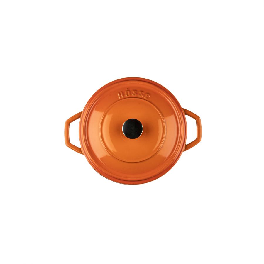 HÓSSE 24cm - 4,4 l oranžový litinový hrnec - Obrázek 5