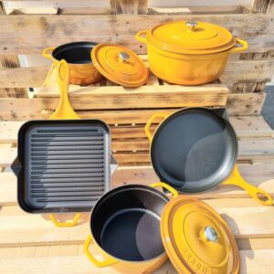 HÓSSE 5 dílná litinová sada žlutá