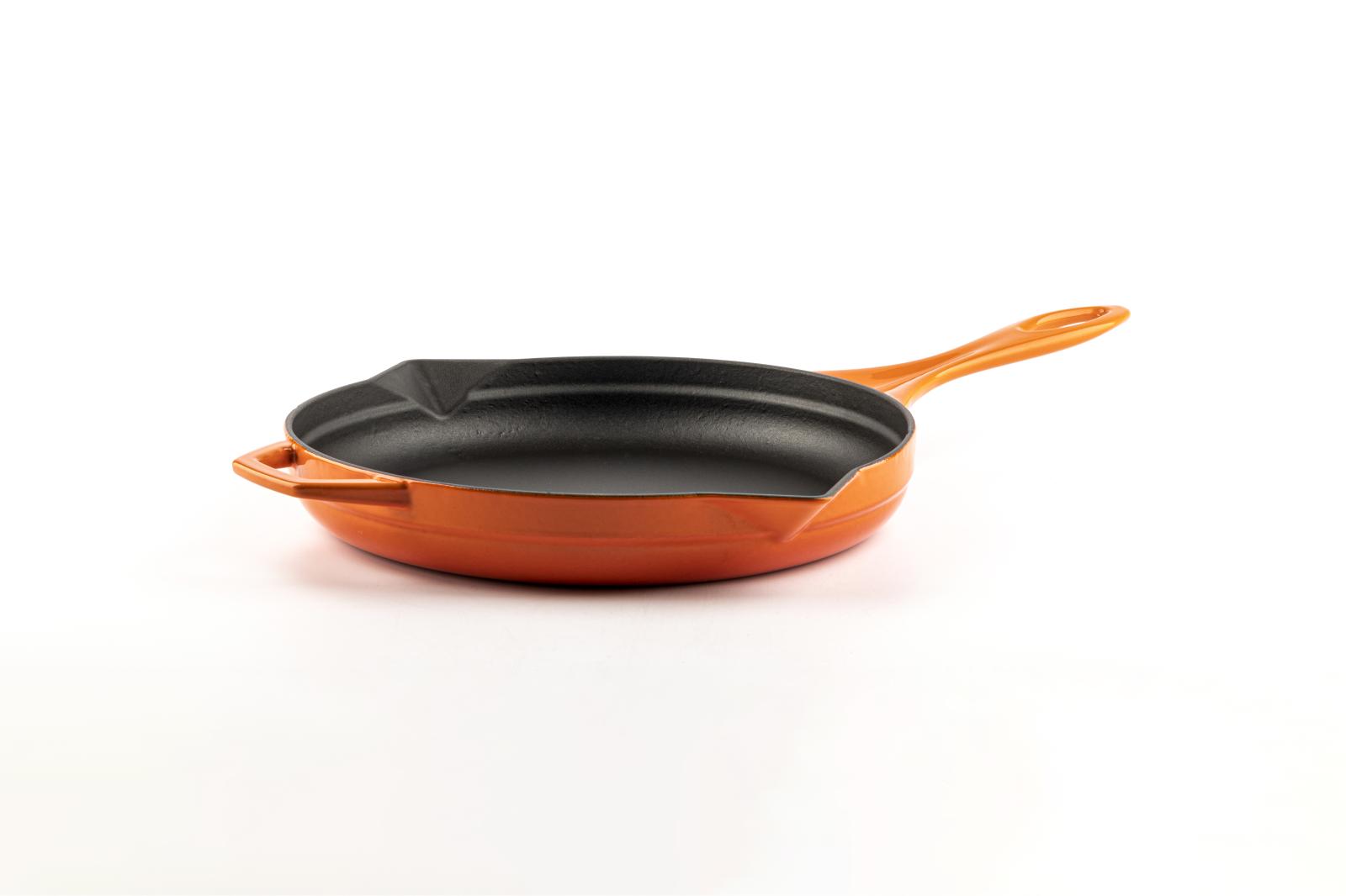 HÓSSE O 28 oranžová litinová pánev - Obrázek 2