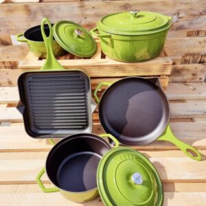 HÓSSE 5 dílná litinová sada zelená