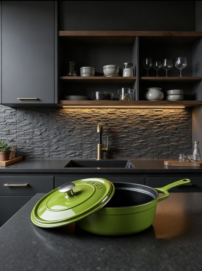 HÓSSE 5 dílná litinová sada zelená - Obrázek 4