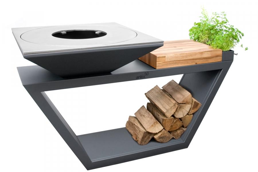 ARTISS zahradní gril G4 - graphite