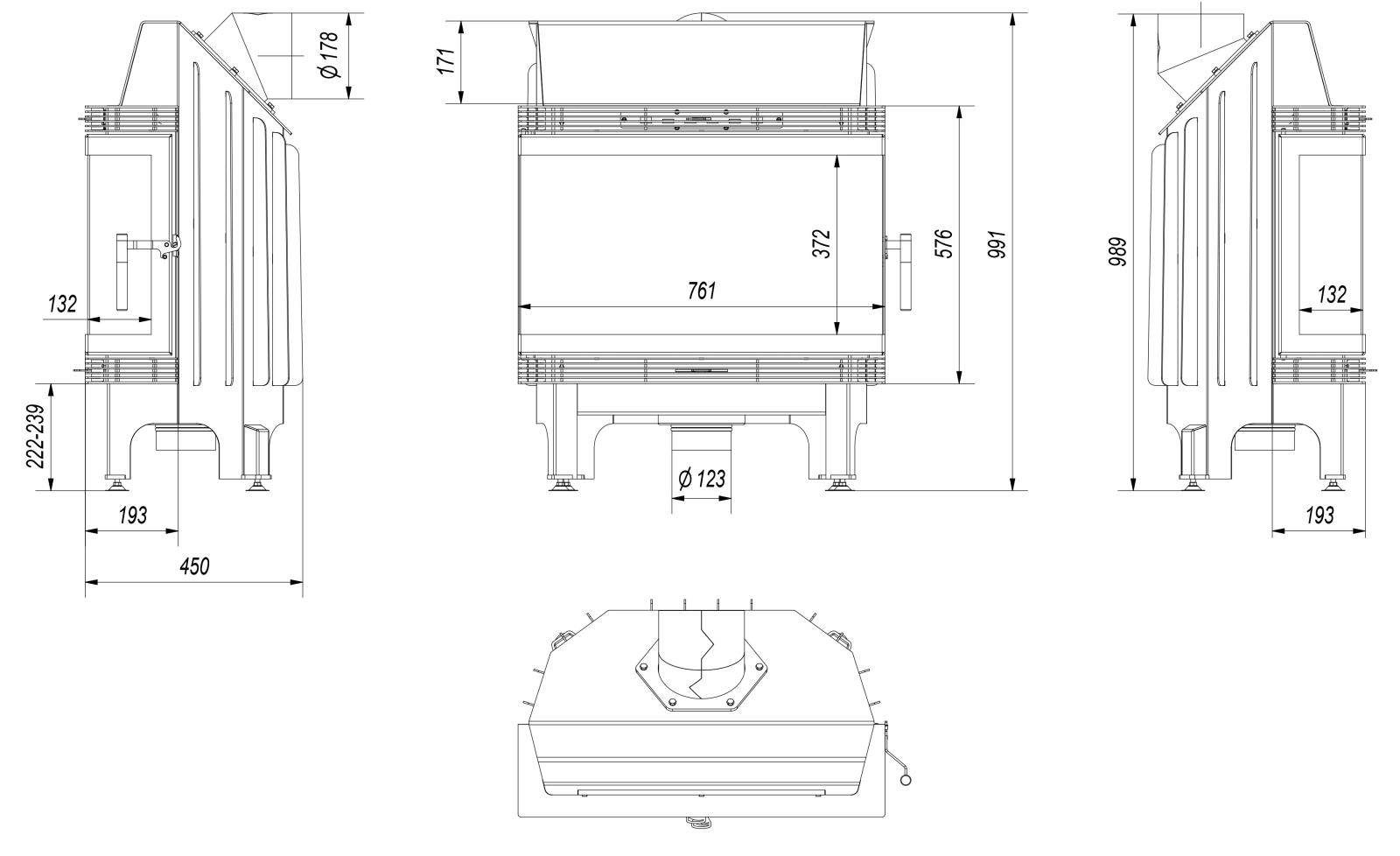 Krbová vložka BLANKA 12 BS trojstranné prosklení - Obrázek 5