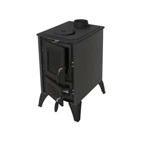 IGLO zelená krbová kamna s litinovou varnou deskou - Obrázek 2