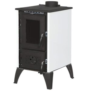 IGLO bílá krbová kamna s litinovou varnou deskou