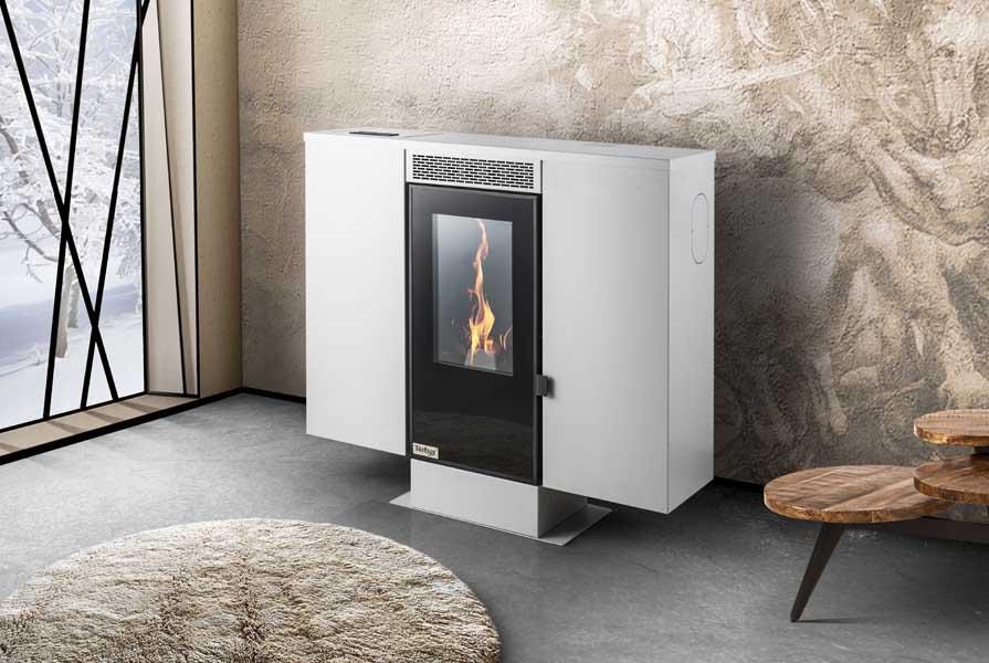 Peletová kamna TP09 s možností napojení na rozvod vzduchu