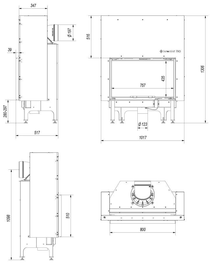 Krbová vložka NADIA 12 s výsuvným otváraním dvierok - Obrázek 5