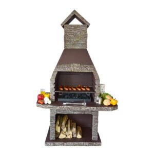 Zahradní krb ORAVA 7 hnědý