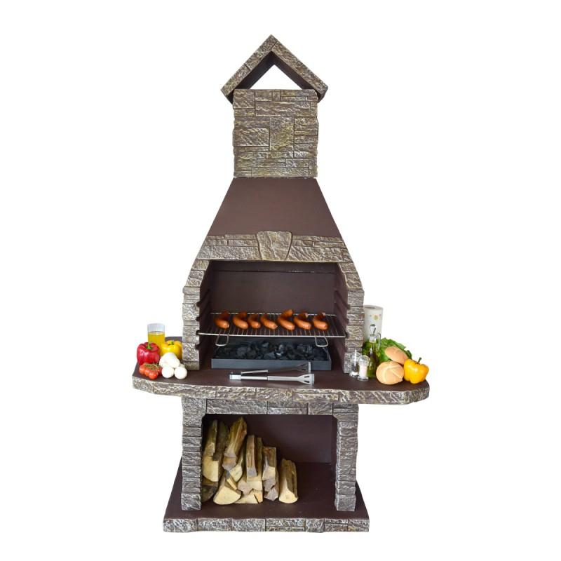 Zahradní krb ORAVA 7 hnědý