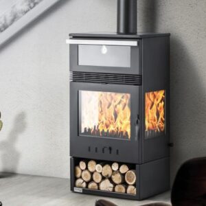 TEBA TK15 kamna s pečící troubou 3 prosklení