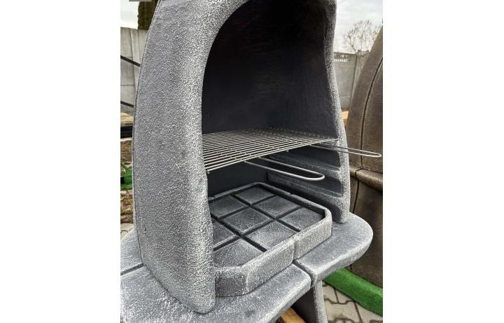 Záhradný krb ORAVA 8 hnedý, krémový a šedý - Obrázek 2