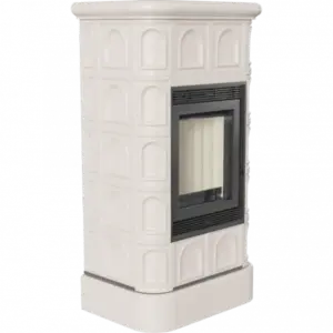 Kachlová kamna BLANKA 8 krémová lesklá