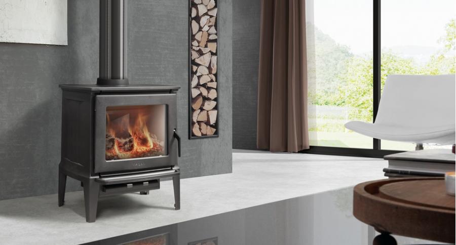 Liatinové kachle E-30 S s ohniskom z bielej liatiny - Obrázek 3