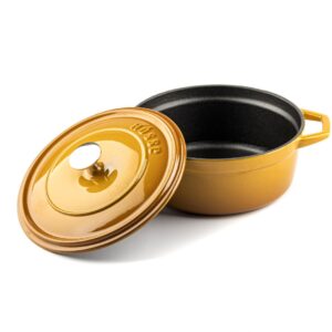 HÓSSE 24cm , 4,4 l žltý liatinový hrniec