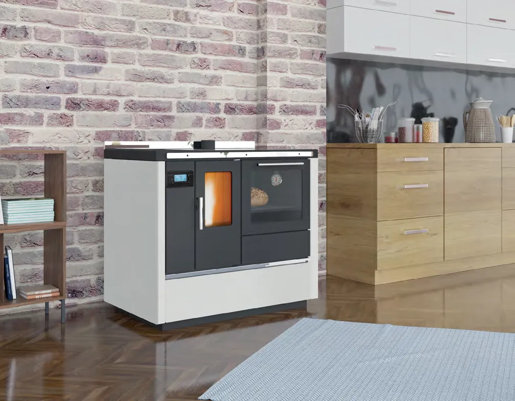 RUMELIA sporák na pelety 9KW - horkovzdušné vytápění + rozvod