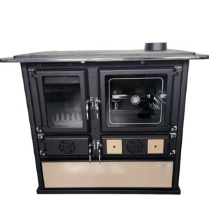 Litinový sporák Magnus na tuhé palivo capuccino