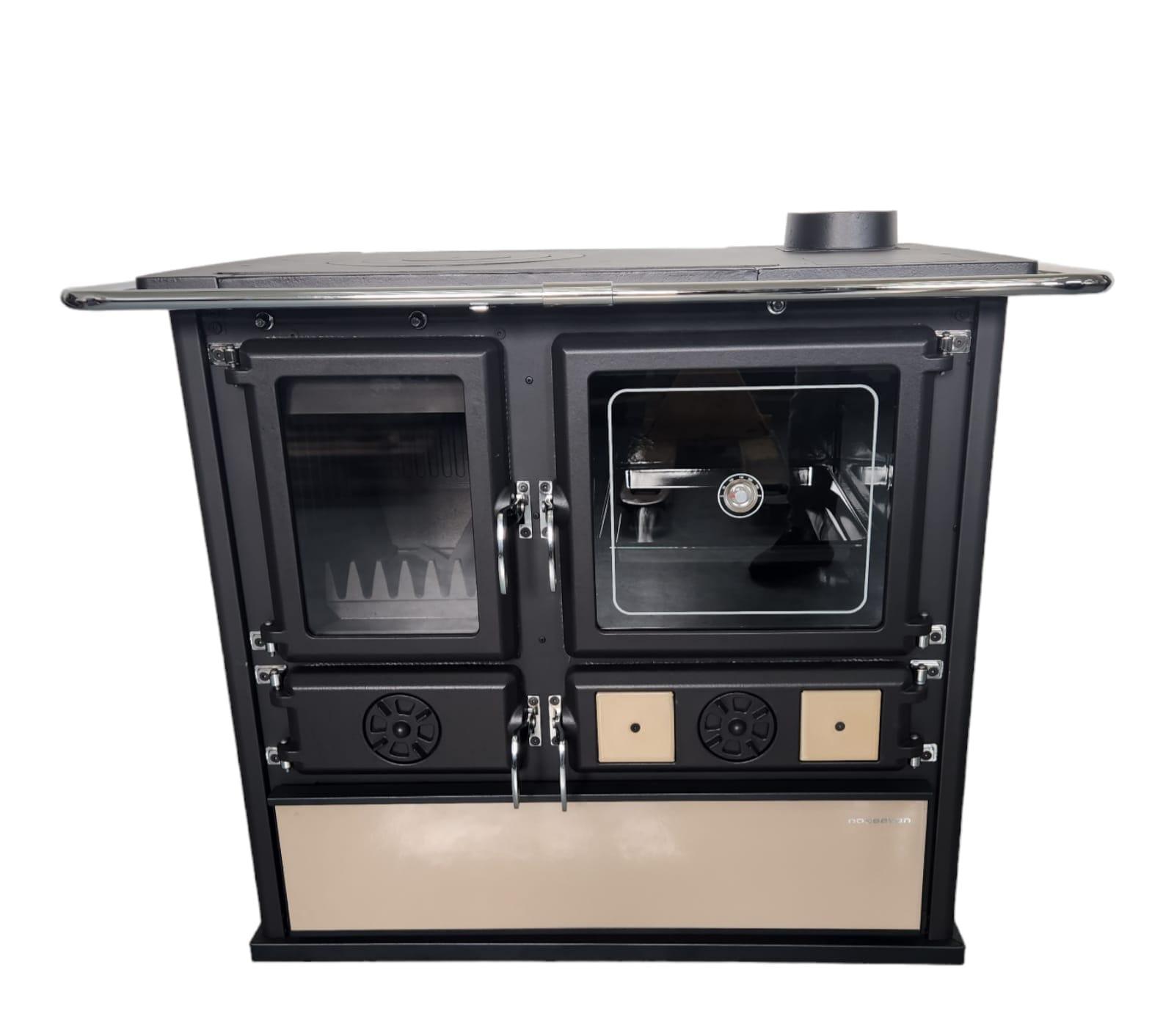 Litinový sporák Magnus na tuhé palivo capuccino