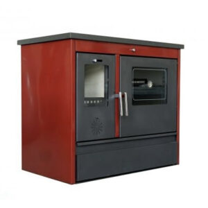 Sporák na tuhé palivo Gama smalt 11kw Pravý červený