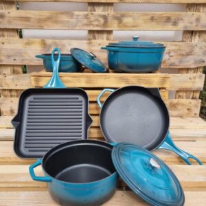 HÓSSE 5 dílná litinová sada modrá