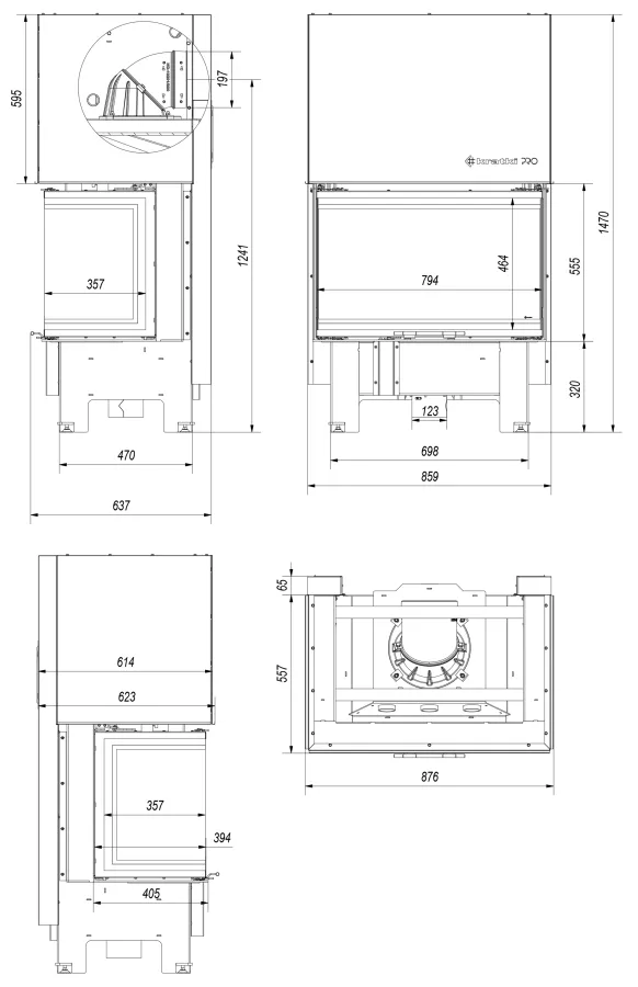 Krbová vložka NBC 10 trojstranné presklenie - Obrázek 5