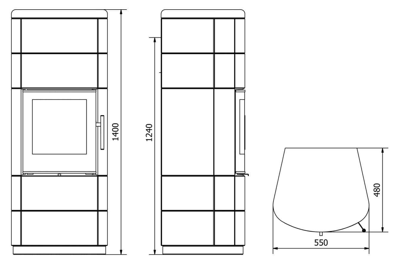 Mastencová akumulačná pec MARCELLO 140 - Obrázek 5