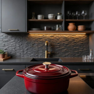 HÓSSE 20cm - 2,6 l červený litinový hrnec