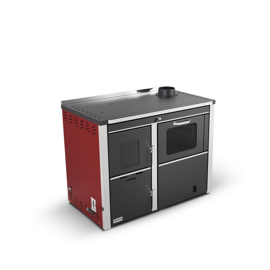 STAR 2 LUX teplovodní sporak červený s výměníkem 25KW - Obrázek 12