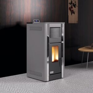 CRYSTAL peletová horkovzdušná kamna 12 KW+ napojení rozvodů vzduchu