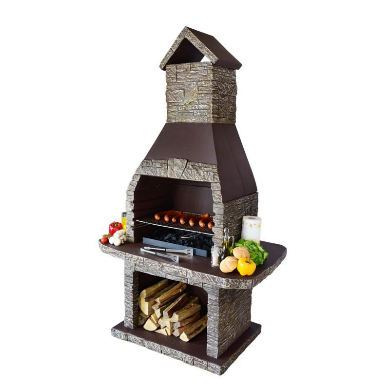 Zahradní krb ORAVA 7 hnědý - Obrázek 2