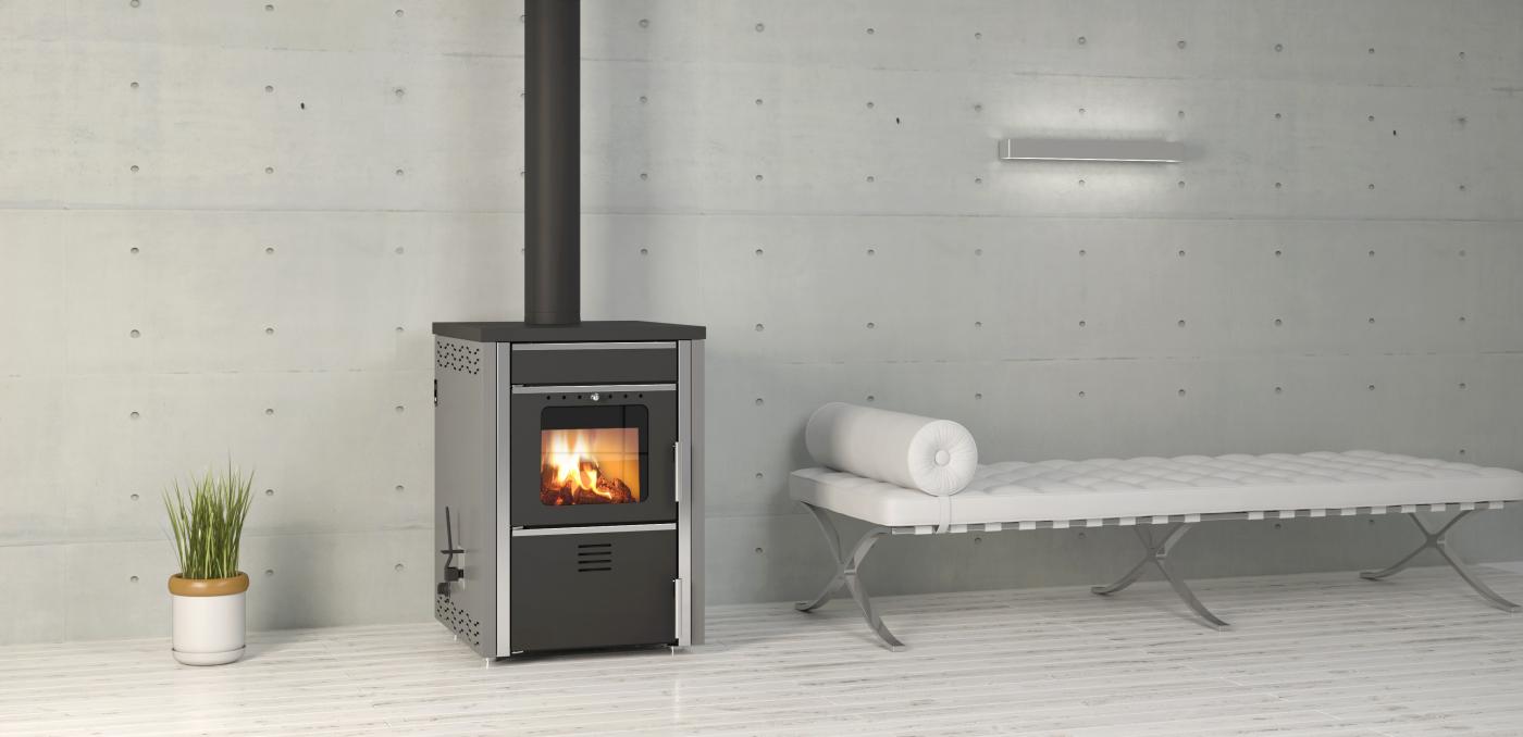 HAMAN 2-Sporáková kamna s výměníkem23kw+příslušenství