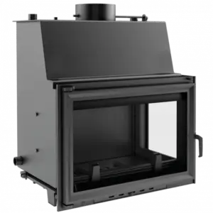 Teplovodná krbová vložka ZUZIA 15 pravé presklenie s chladiacou špirálou