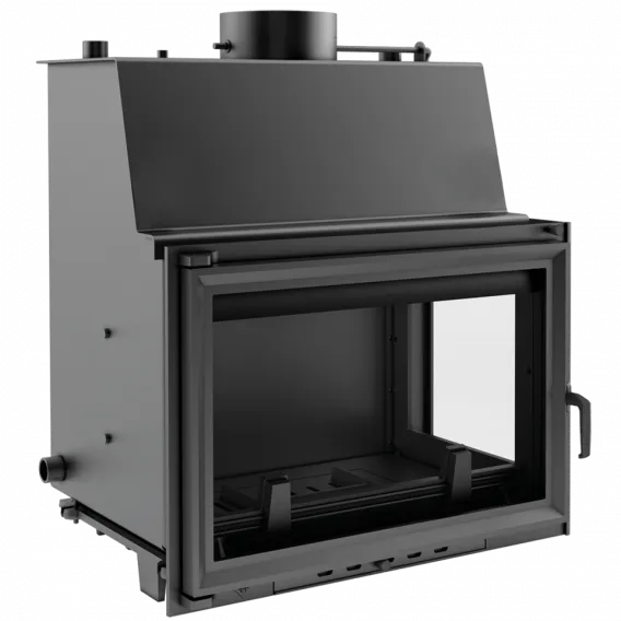 Teplovodná krbová vložka ZUZIA 15 pravé presklenie s chladiacou špirálou