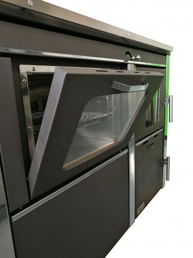 STAR 2 LUX teplovodní sporak červený s výměníkem 25KW - Obrázek 4