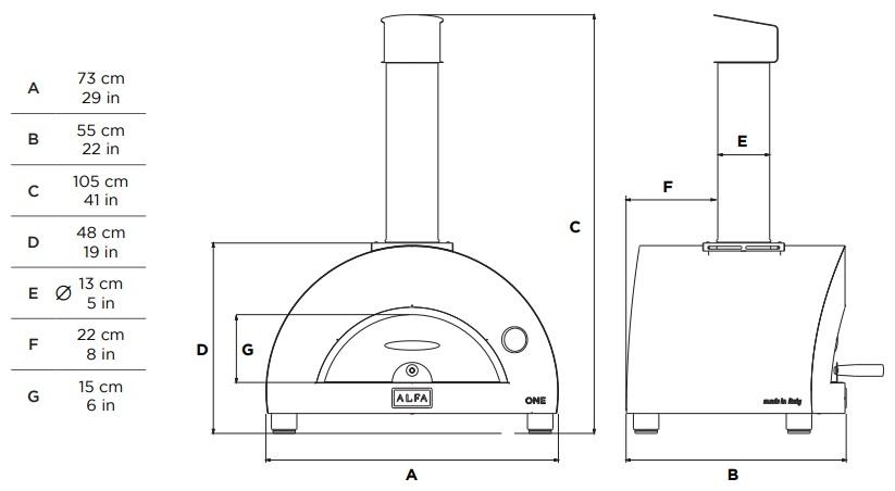 Pizza pec ONE na drevo - Obrázek 5