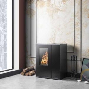 TEBA TP 30 kamna na pelety a dřevo s teplovodním výměníkem