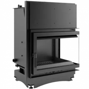 Teplovodná krbová vložka ZUZIA 15 BS pravé presklenie s dochladzovacou špirálou