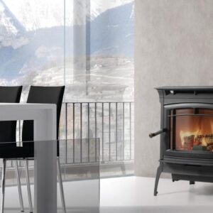 Splyňovacie liatinové kachle MANCHESTER čierne