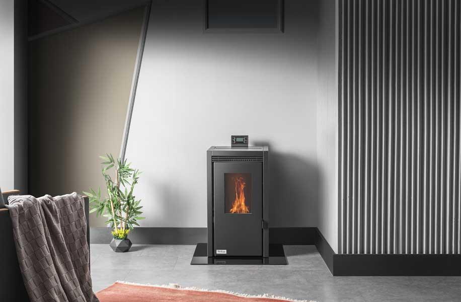 TEBA TP06 peletová teplovzdušná kamna s výkonem 8KW